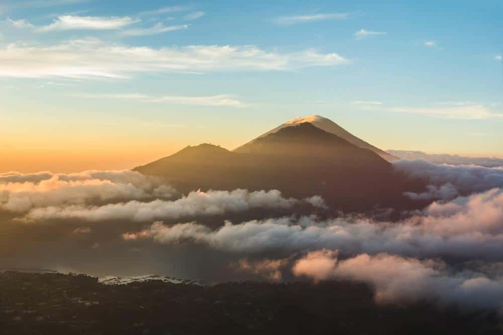 Sunrise trek up Mount Batur