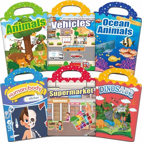 iGetooy Reusable Sticker Books for Toddlers