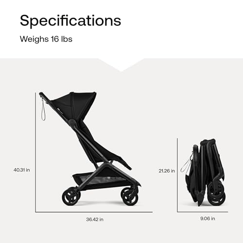 Bugaboo Butterfly 2 Travel Stroller with Transport Bag – Ultra-Compact Stroller Airplane-Friendly, Lightweight & Travel-Ready Dusty Pink - Image 5