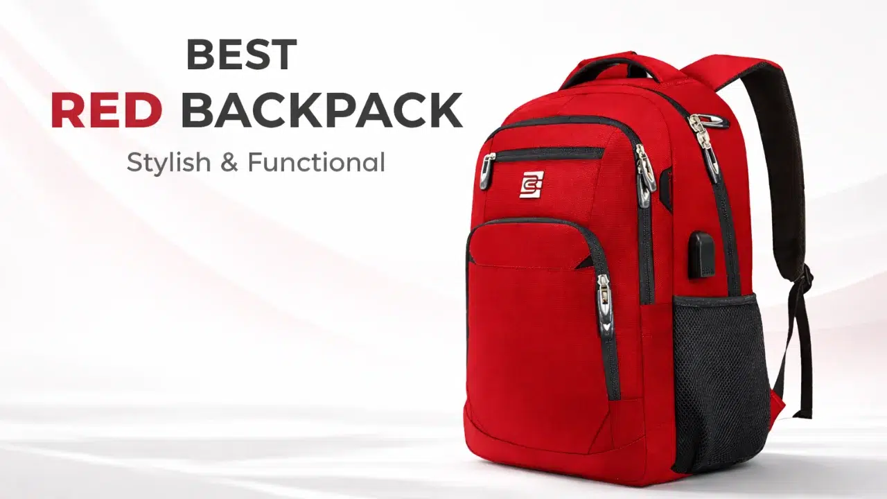 Best red and black backpack stylish laptop compatibility