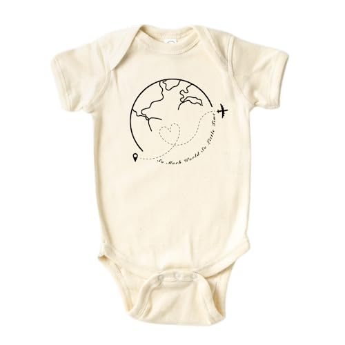 Travel Theme Baby Onesie Long Sleeve