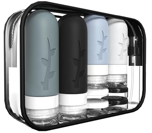 Compact Silicone Travel Bottle Set