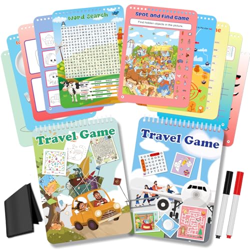 Elfew Reusable Travel Activity Game Set