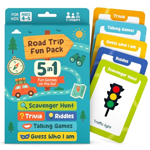 WELL BALANCED 5-in-1 Road Trip Games for Kids