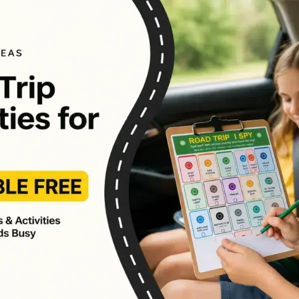 Road Trip Activities for Kids Printable Free