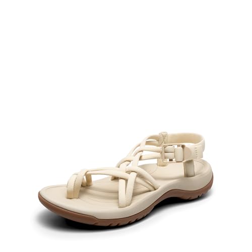 DREAM PAIRS Women's Walking Sandals Nude