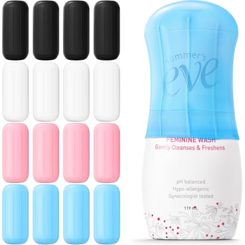 16 Pack Silicone Bottle Cover,Travel Essential for Women Men,Cruise Ship Essentials 2026,Beach Vacation Essentials,Travel Size Toiletries,Airplane Travels Accessories Elastic Sleeves for Leak Proofing