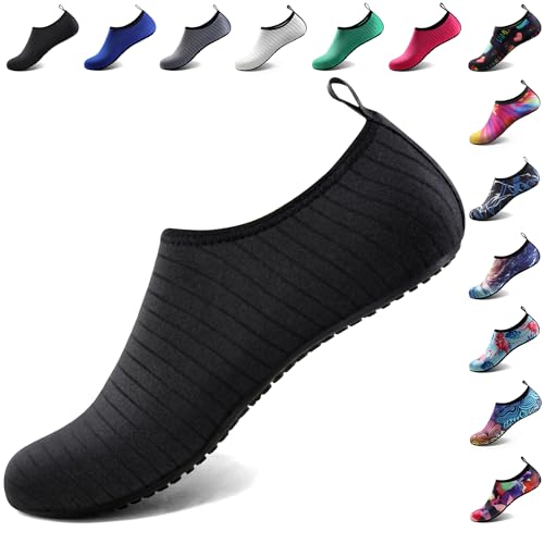 Water Shoes for Women Men Vacation Essentials Travel Beach Fashion Wear Accessories Must Haves Beach Fashion Wear Kayak Necessities Road Trip Water Park Boat Fish Item Swim Socks Adult Youth Size 7-8 Women/6-7 Men