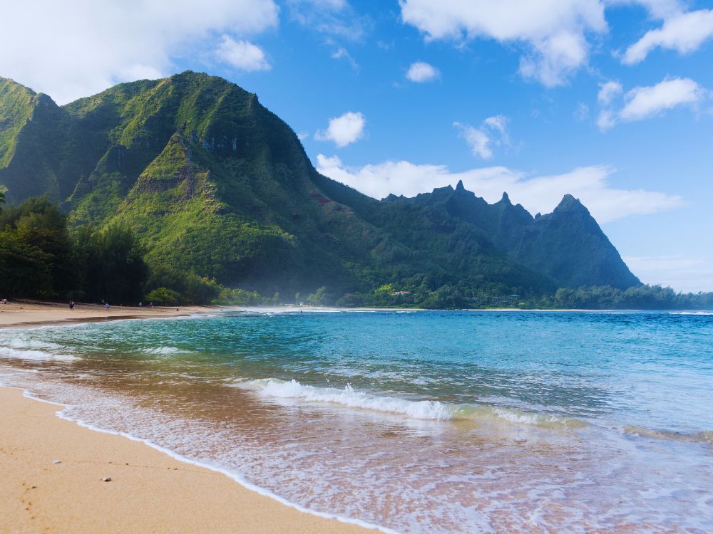 Tunnels Beach, Kauai, Hawaii, Usa